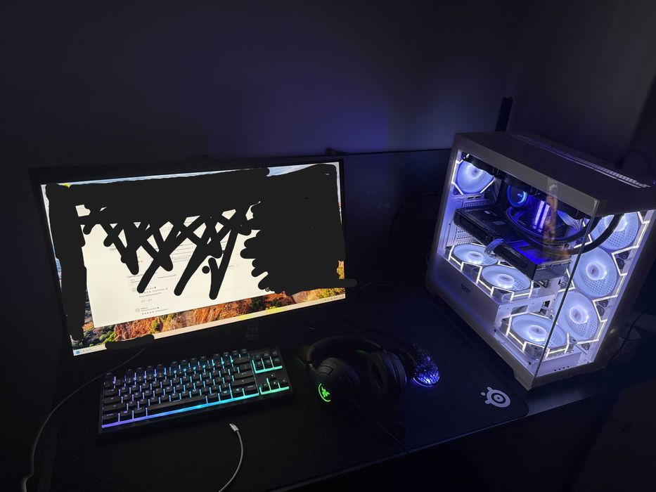 Komputer Gamingowy: i9 14900KF, RTX 5070, DDR5 64gb + Asus ROG Monitor