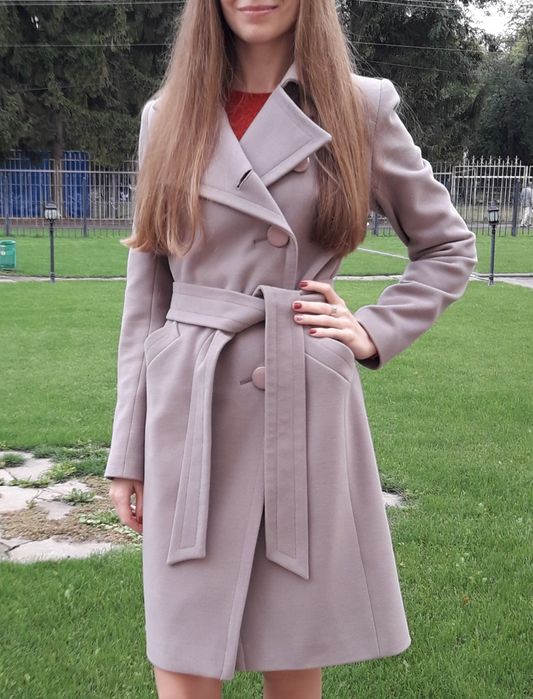 Жіноче осіннє пальто, розмір 34, 40, XS, S / куртка курточка тренч