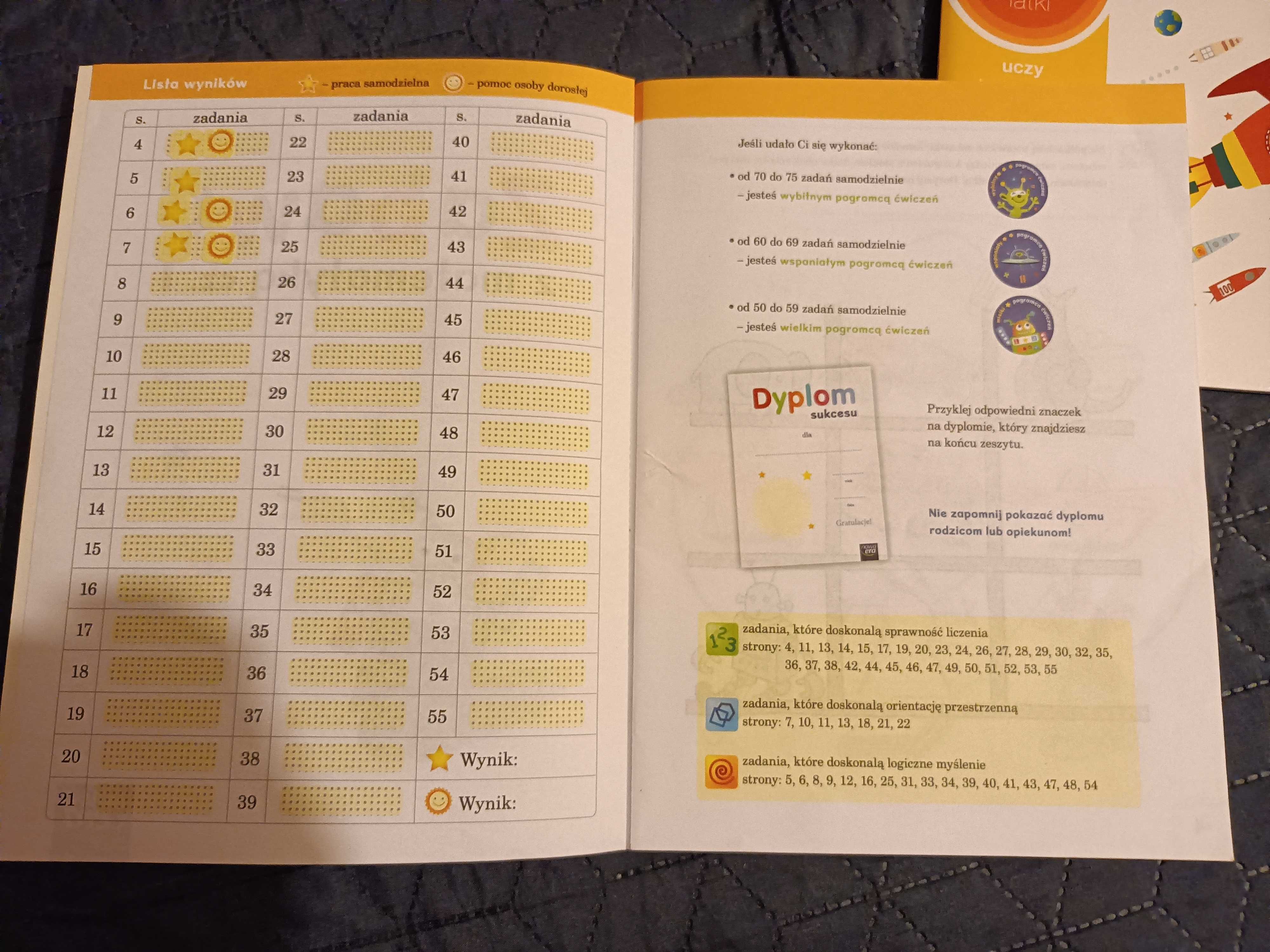 Zabawa z matematyką. Część 1 i 2 6-7 lat nowa era - 2 sztuki