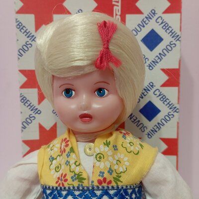 Лялька кукла сувенирная Тийна SALVO Эстония 1984г СССР