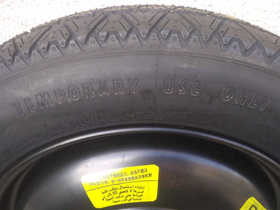 Roda suplente 16 5x108 PSA Peugeot Citroen Pneu fino Jante emergenci