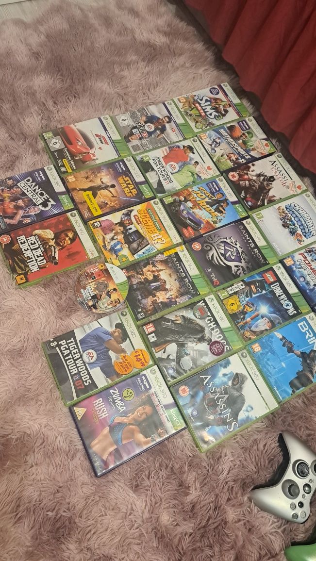 Mega zestaw Xbox 360 plus Sensor ruchu oraz 23 gry