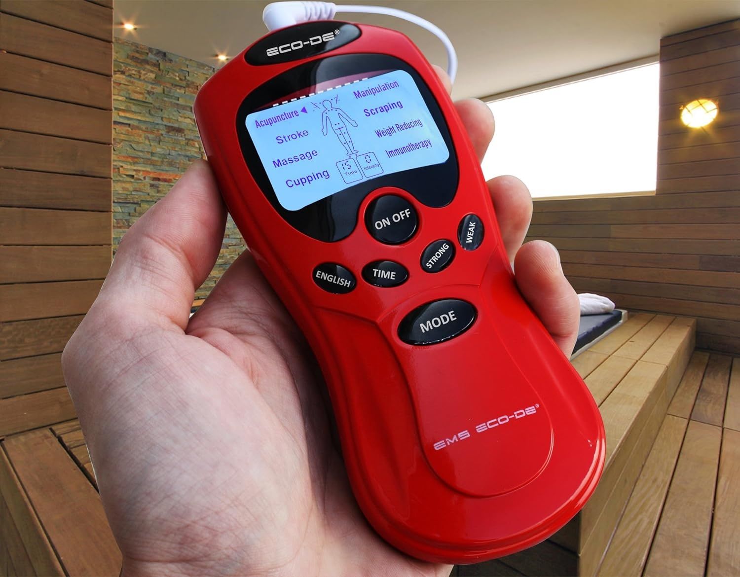 Masażer Elektrostymulator mięśni Cellulit ECO-306 EMS przenośny tens