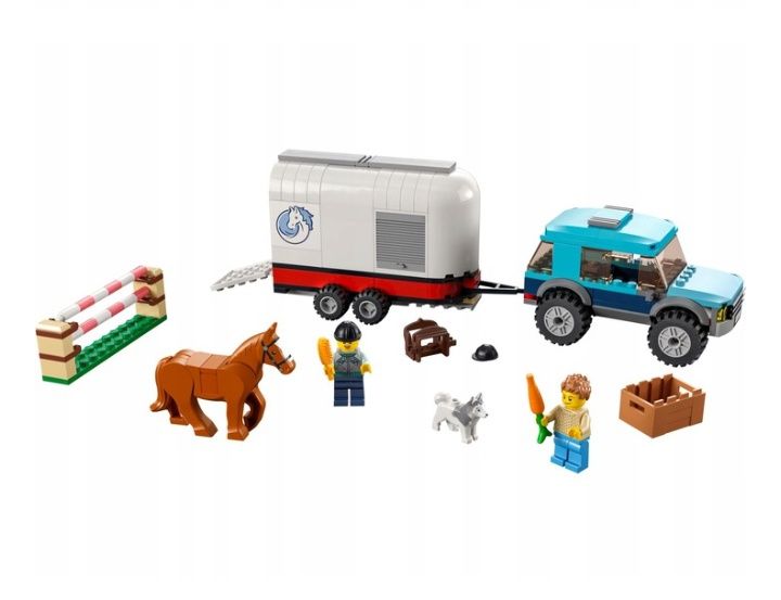 Nowe Klocki LEGO City 60327 - Przyczepa do przewozu koni