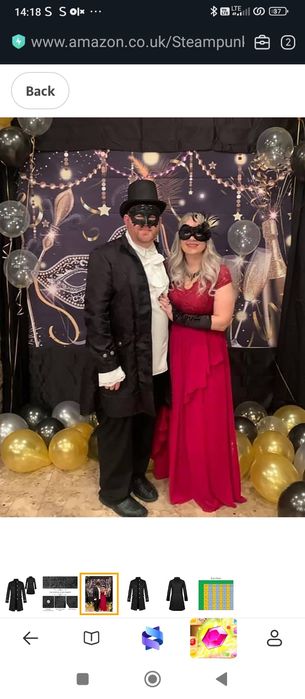 Męska gotycka .L.marynarka steampunk vintage frak średniowieczny wikto
