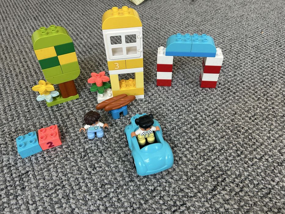 Lego Duplo pociag elektryczy, smieciarka, zoo - zestaw xxl