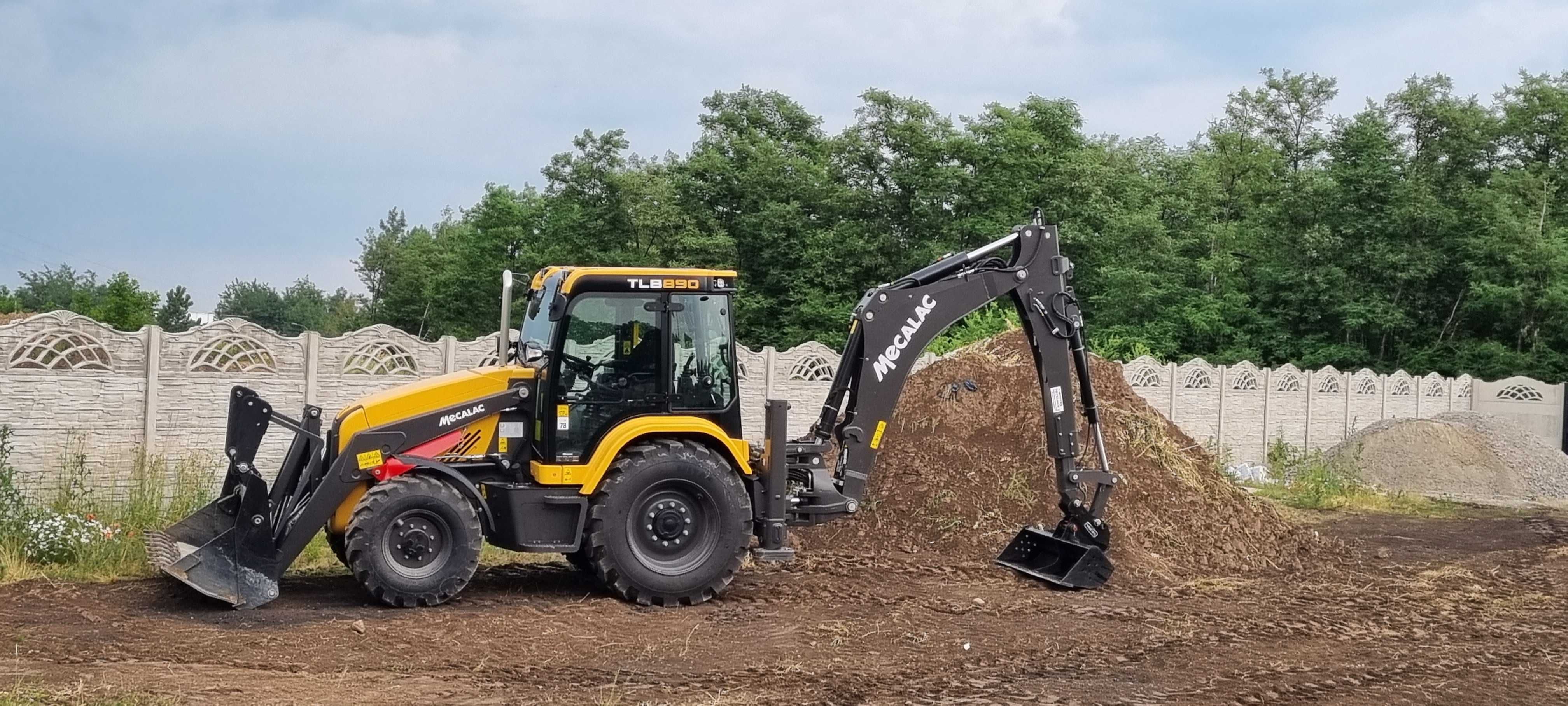 usługi koparko ładowarką -Roboty ziemne -wyburzenia -obsługa budowy