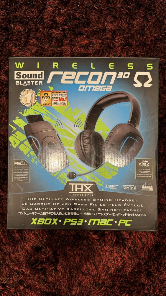 Sluchawki bezprzewofowe SOUNDBLASTER Revon 3D omega - PC MAC XBOX PS