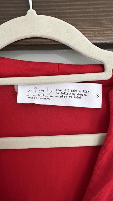 Czerwona sukienka Risk made in Warsaw S