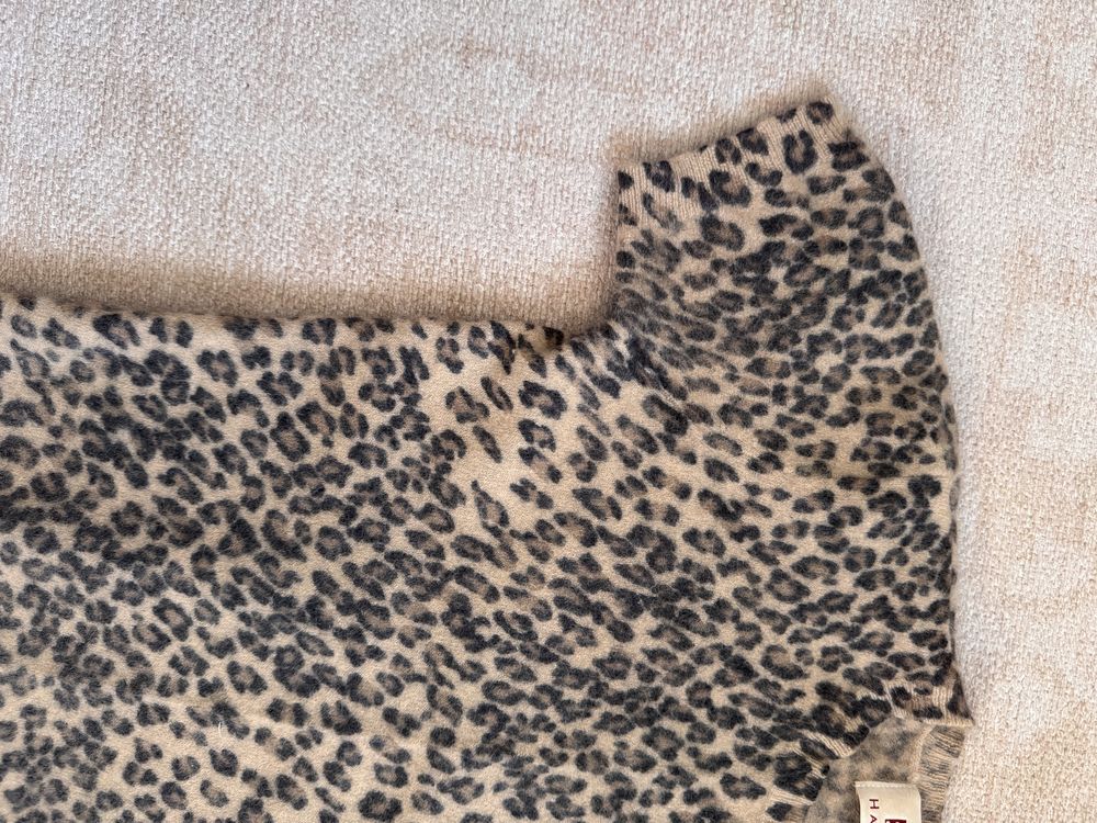 Sweterek angora panterka viral XS