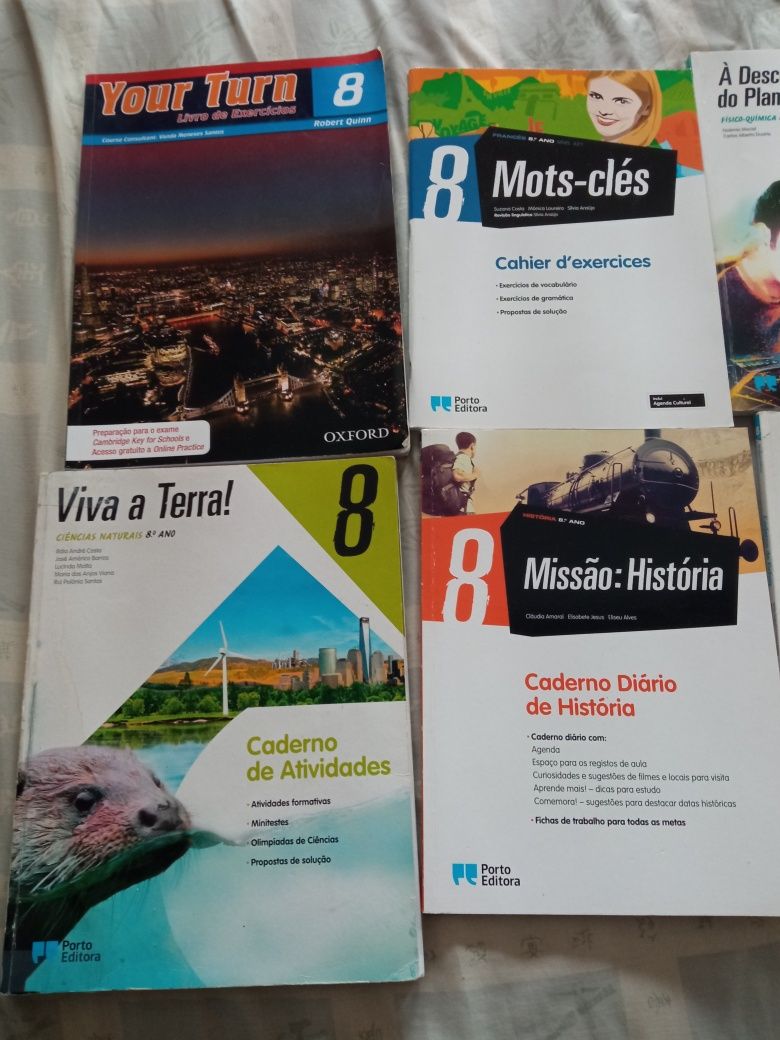 Caderno de atividades 8'ano e 9 'ano -4EUR cada um