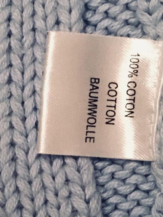 Свитер CYRILLUS, 100% cotton, голубой цвет, 1,65-1,70-рост, б/у