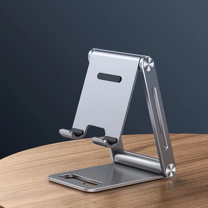 Ugreen metalowa aluminiowa składana podstawka na telefon tablet szary