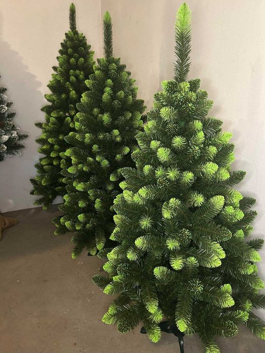 Choinka sztuczna 160,180,200,220,250 cm PIĘKNA I GĘSTA na stojaku 150