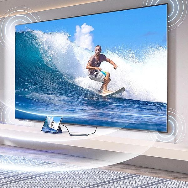 Kabel przejściówka micro HDMI - HDMI 2.1/8K 2m Ugreen HD164 - szary