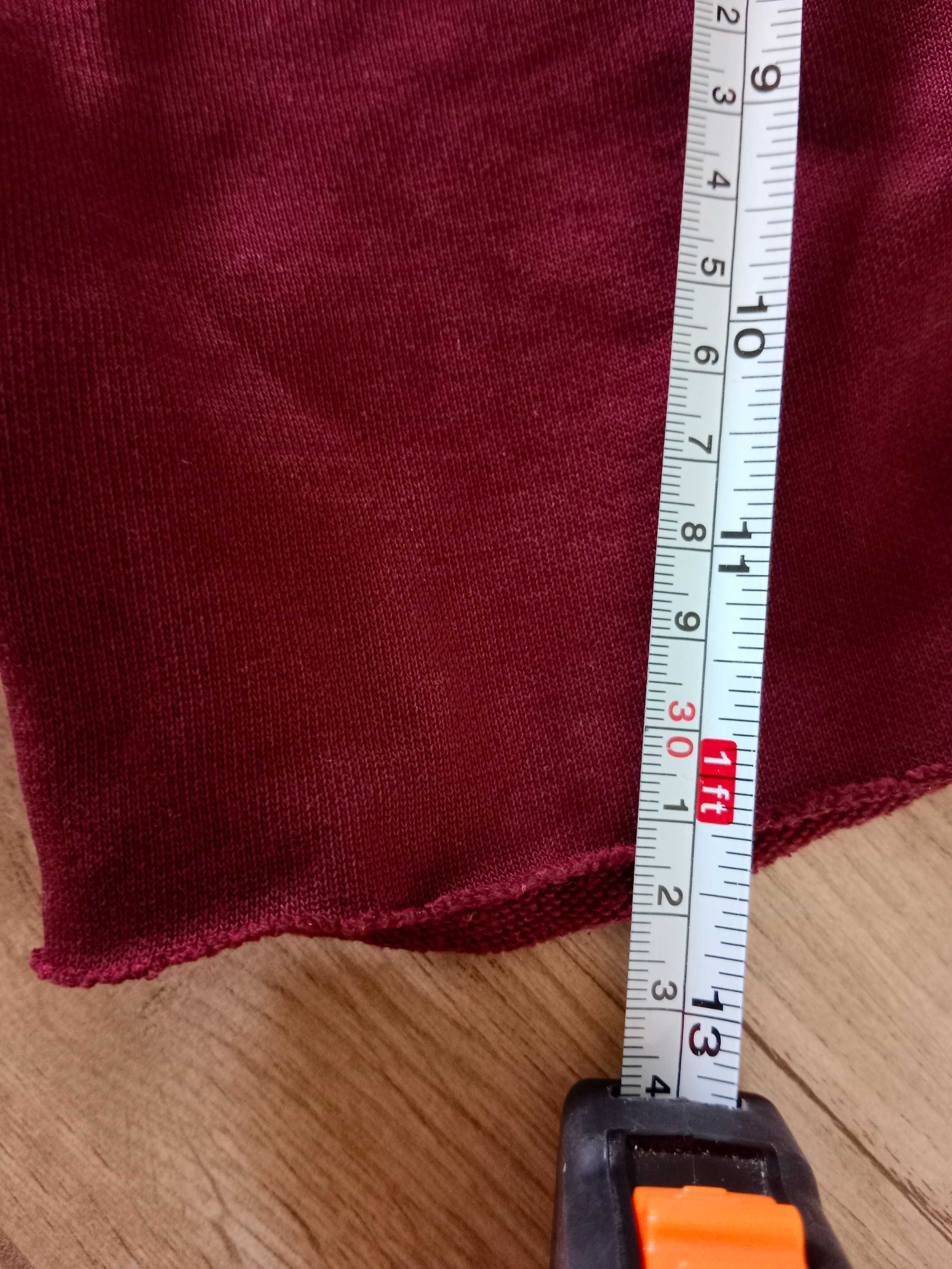 Spodenki krótkie szorty bordowe dresowe Zara r. 116