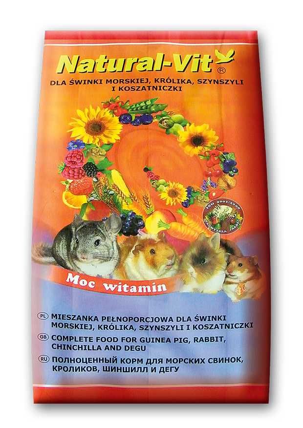 Mieszanka dla świnek morskich królików szynszyli koszatniczek Stan 1kg
