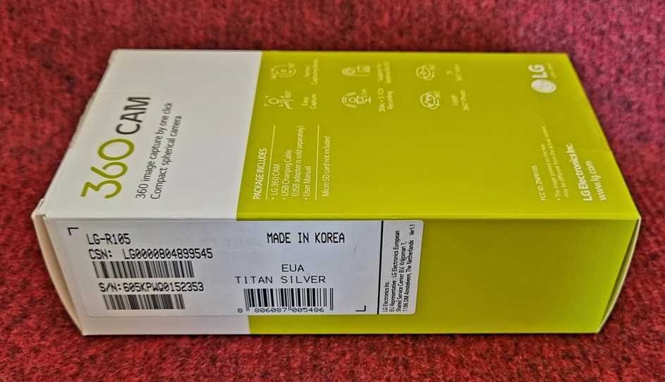 LG 360 Cam LG-R105 Kamera 360 sferyczna używana.