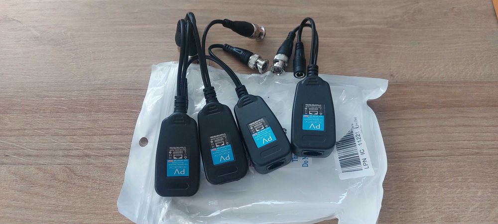 AAOTOKK Balun wideo RJ45 na BNC Nadajnik do kamer monitorujących