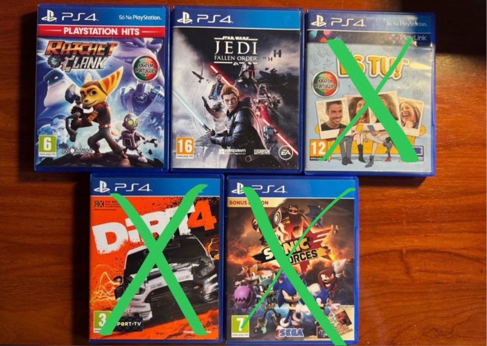 Jogos PS4 - ver preço na descrição