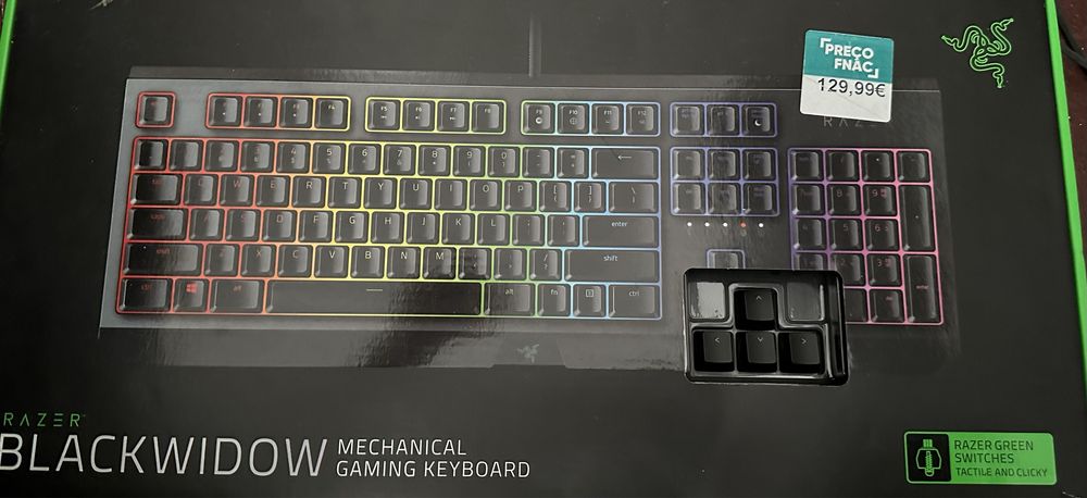 Teclado razer BlackWidow novo