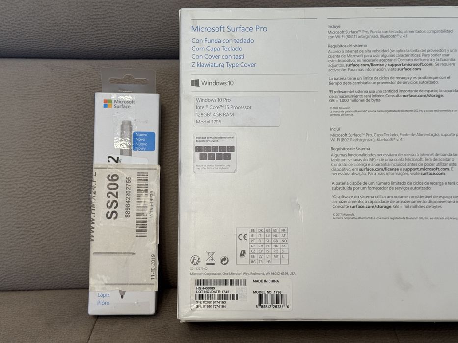 Microsoft Surface Pro 5 Klawiatura Rysik