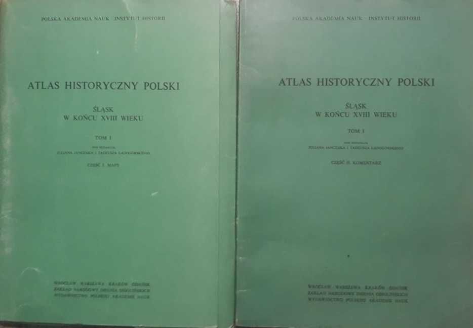 Atlas historyczny Polski. Śląsk w końcu XVIII w.