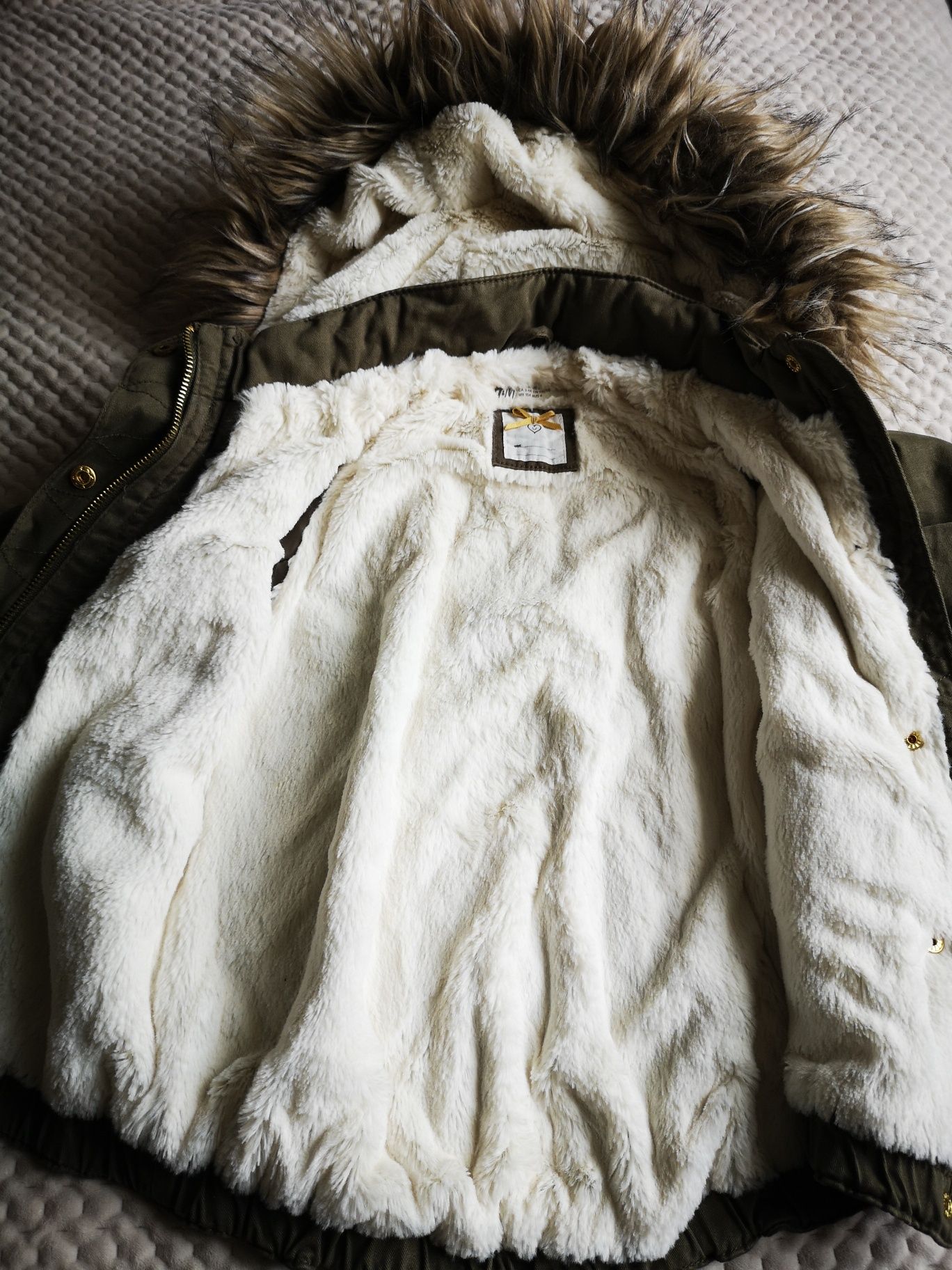 Kurteczka zimowa, parka H&M rozm. 104