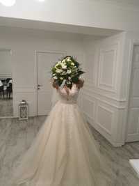 Весільна сукня, весільне плаття, wedding dress, кремового відтінку