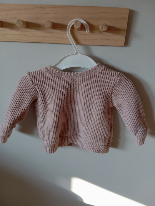 Różowy sweterek dziewczęcy denley kids dziecko tanio cheap winter pink