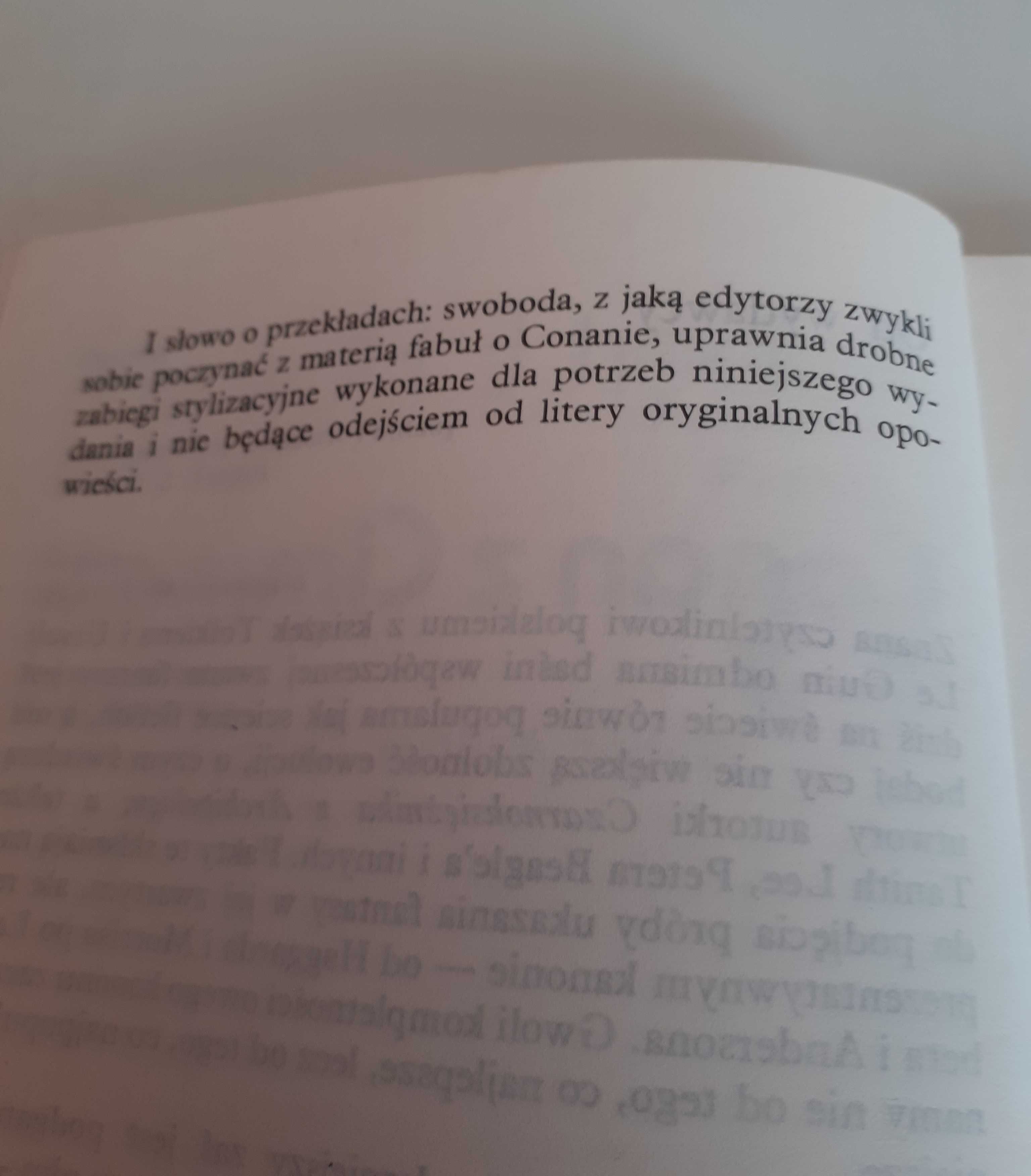 Nowa z wadą książka Robert E. Howard Conan z Cimmerii vintage 1988 r.