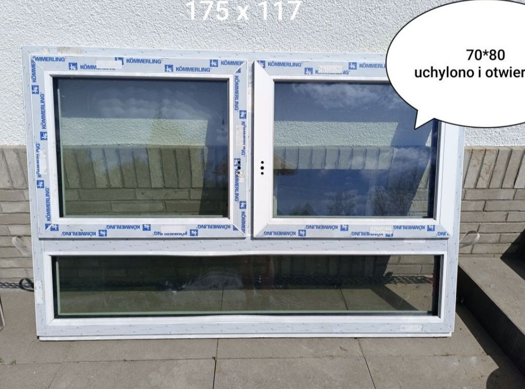 Okno trzyszybowe białe nowe