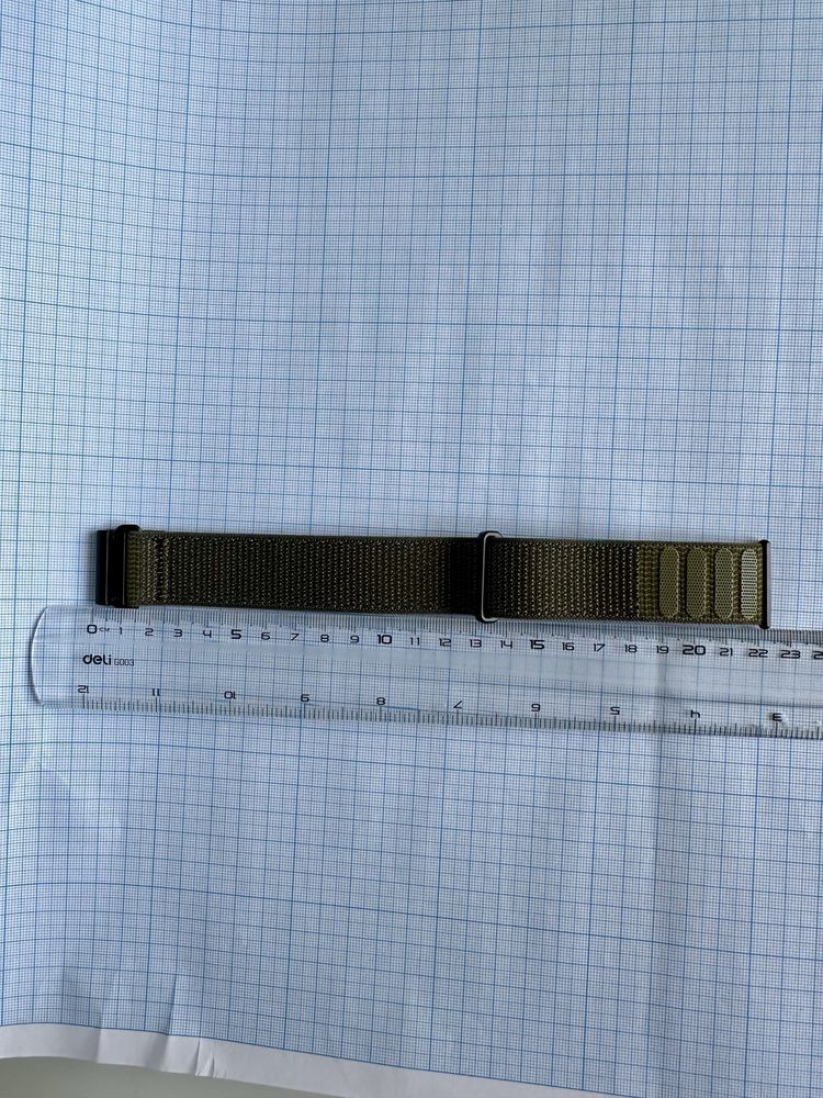 Нейлоновий ремінець на липучці QuikFit для Garmin  22, 26 mm