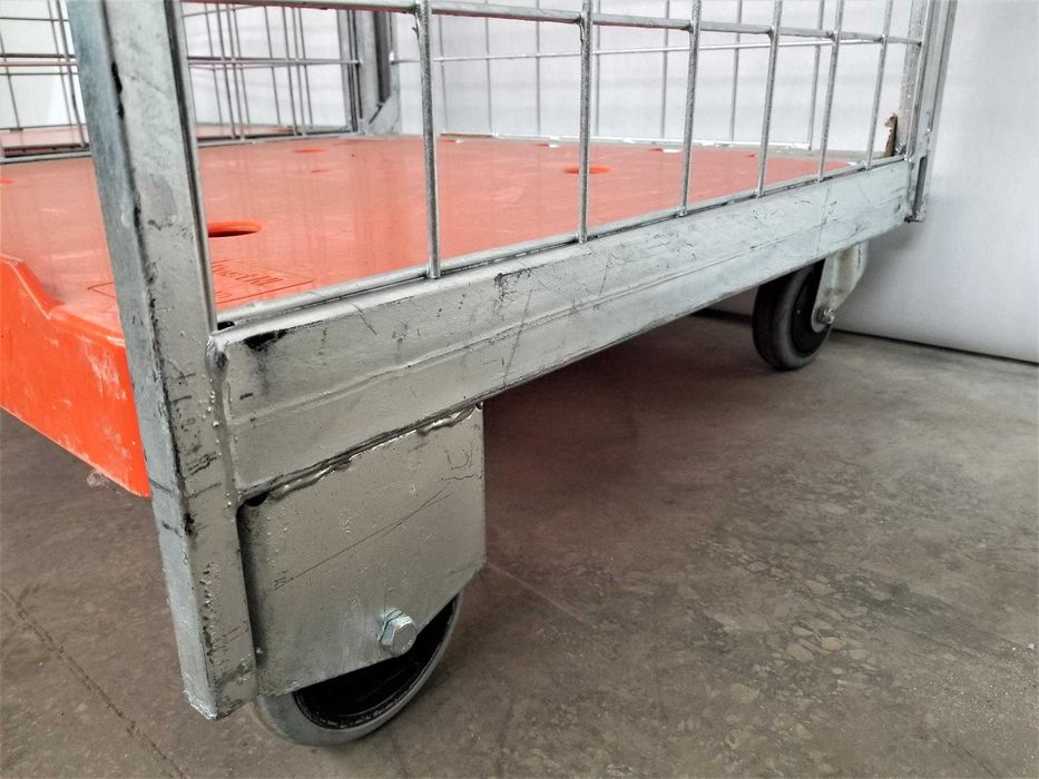 Wózek Kosz Magazyn Kurier Transportowy HAMULEC Rollkontener Siatkowy
