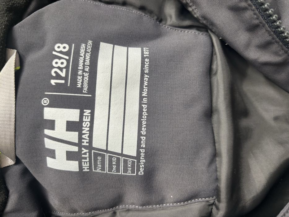 Kurtka zimowa 128cm Helly Hansen szara