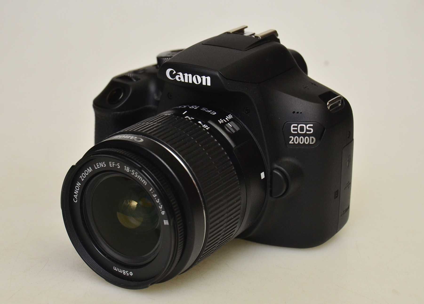 Canon EOS 2000D + EF-S 18-55 III JAK NOWY Przebieg tylko 1066 zdjęć