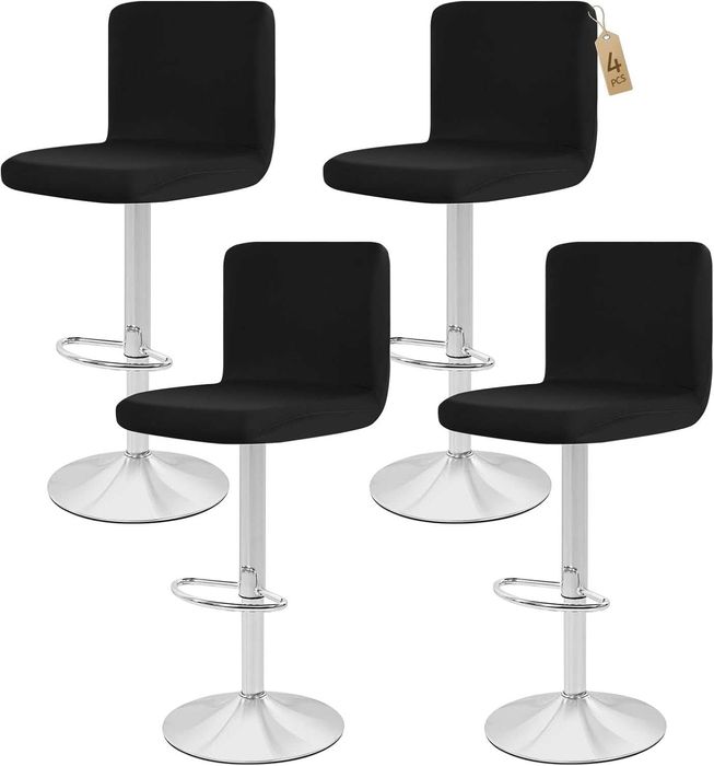 Showgeous 4 szt. Pokrowce na krzesła barowe / hokery