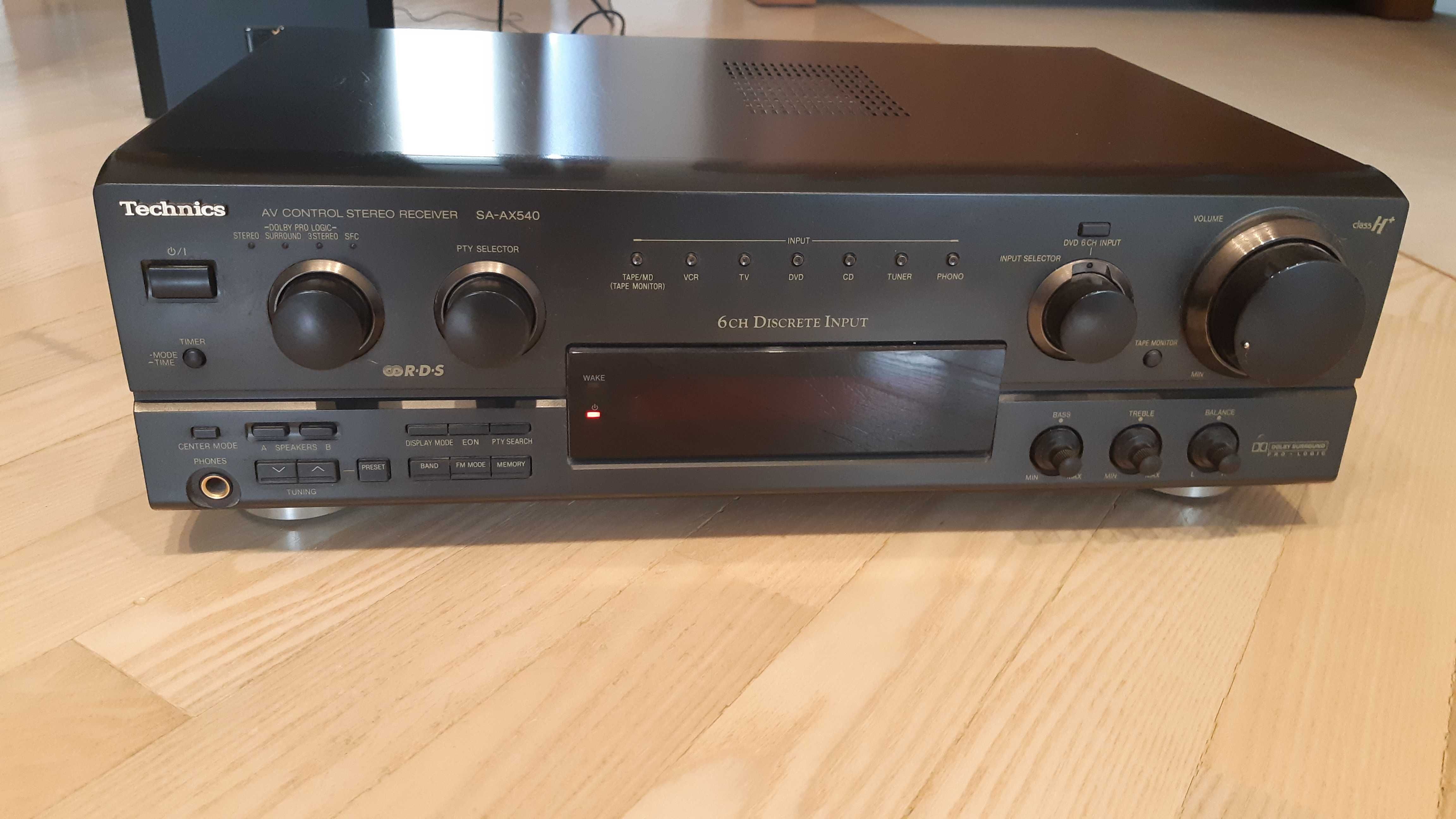 Amplituner Technics SA-AX540, kolumny Polaris 120
