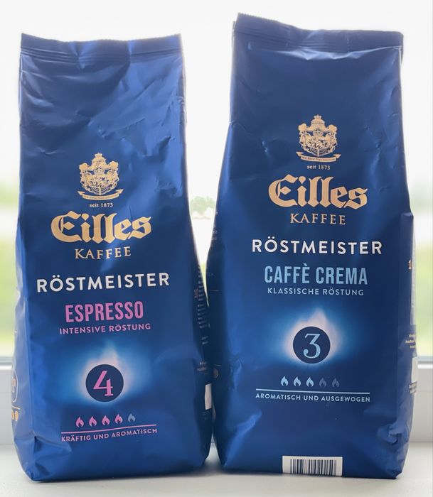 Кава зерно 1 кг-Dallmayer,Eilles,Lavazza;Кава мелена Lavazza,Cafe D’Or