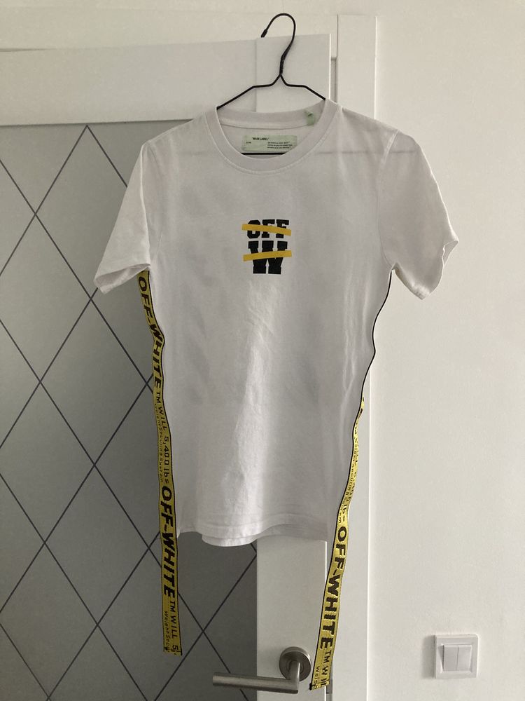 Футболка Off White Оригінал Virgil Abloh з лампасами