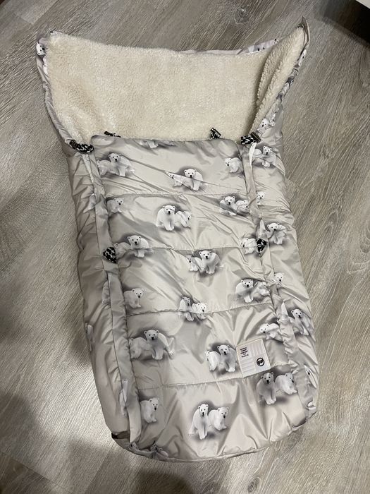 Конверт зимовий дитячий для немовлят в коляску прогулянковий на хутрі