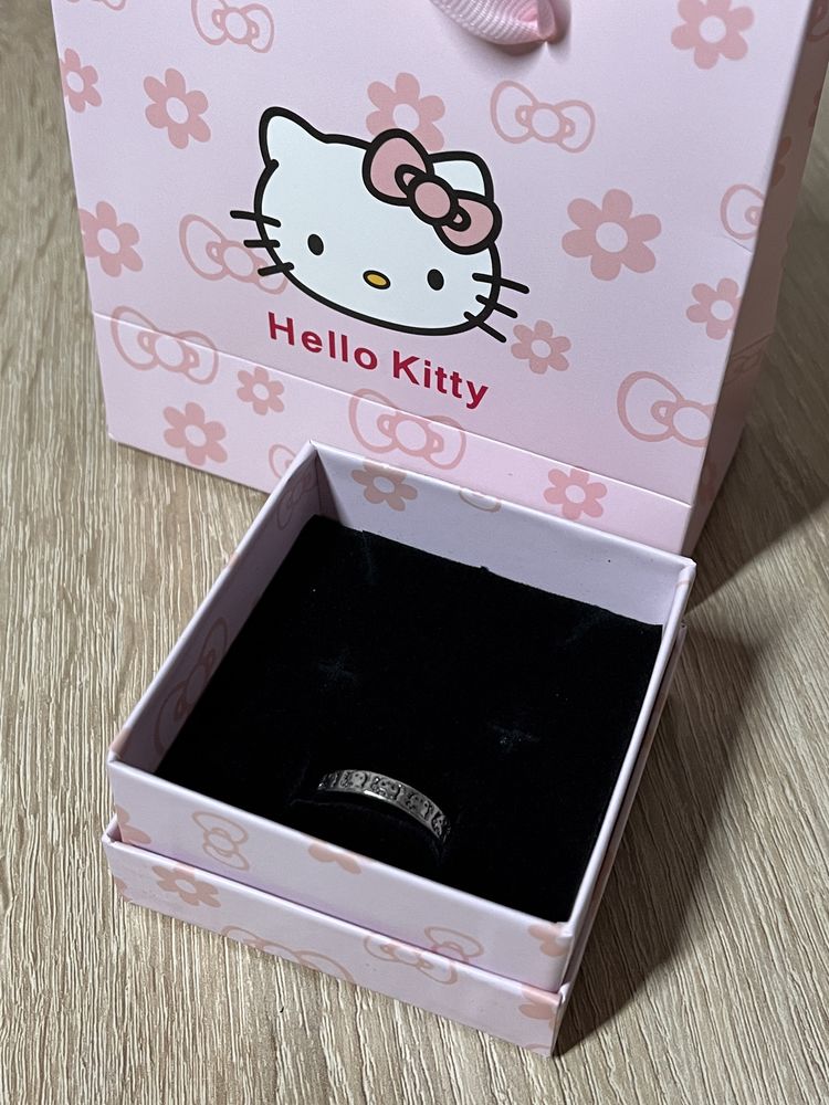 Колечко/кольцо Hello Kitty разом з подарунковою коробочкою та пакетом