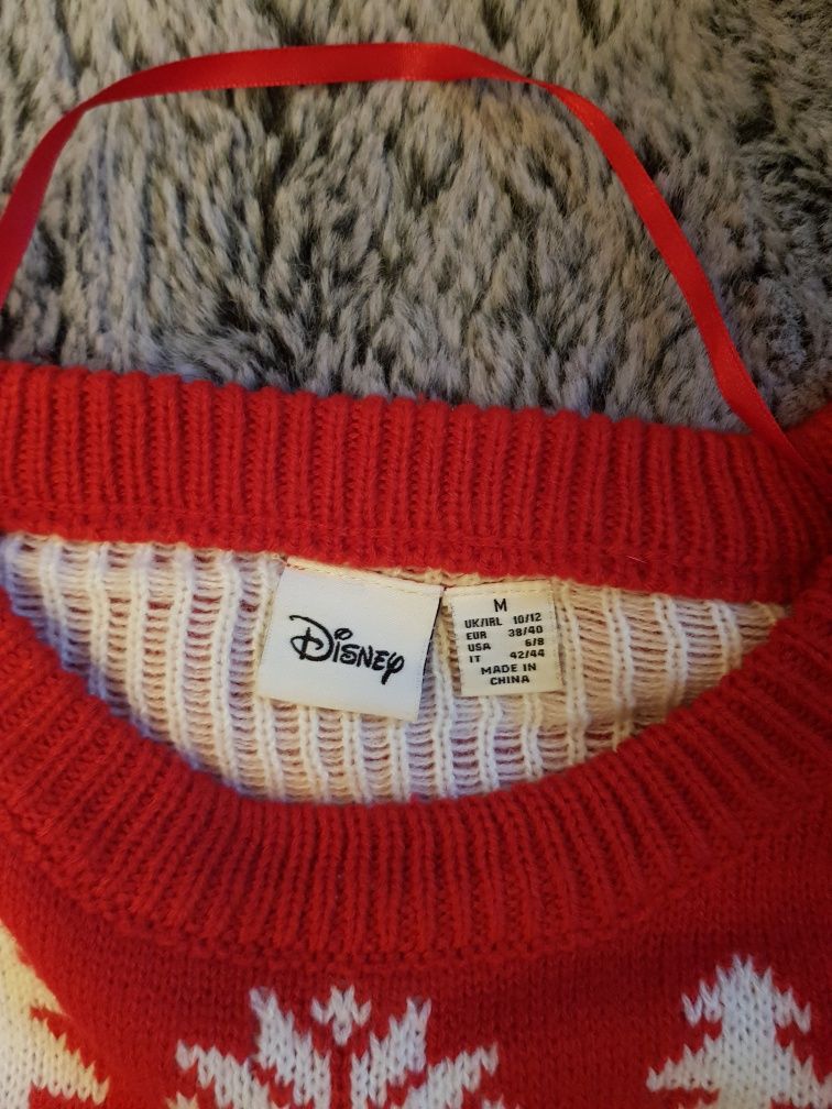 Sweter świąteczny czerwony damski Disney myszka miki