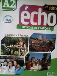 Французский Echo A2 (2 edition) - книга+DVD, тетрадь+CD+livre web