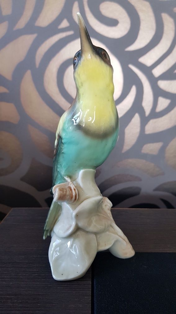 Figurka z porcelany ptak żołna Goebel