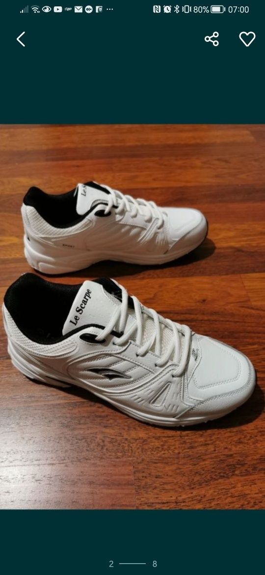 Sportowe Buty Męskie Na Codzień Do Biegania Lekkie Wygodne Białe *