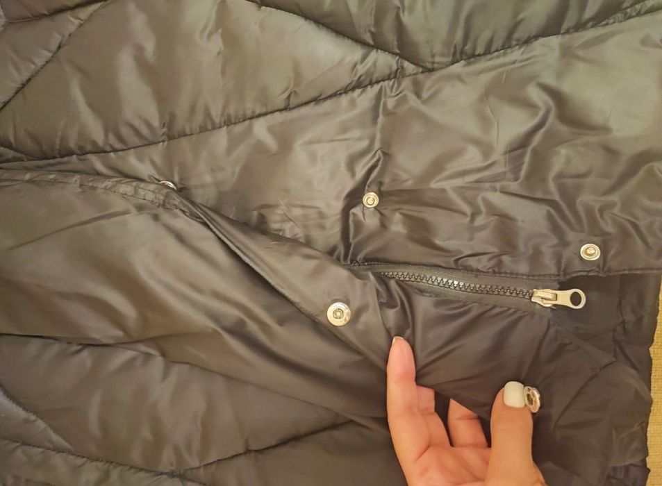 Куртки зимние женские черная, пудра