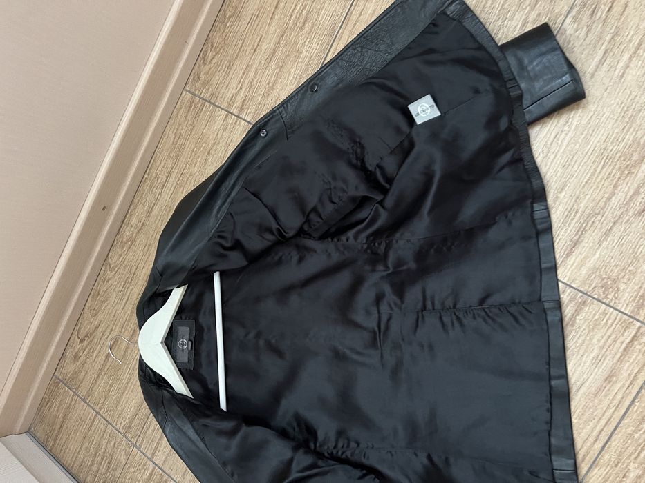 Вінтажний шкіряний жакет