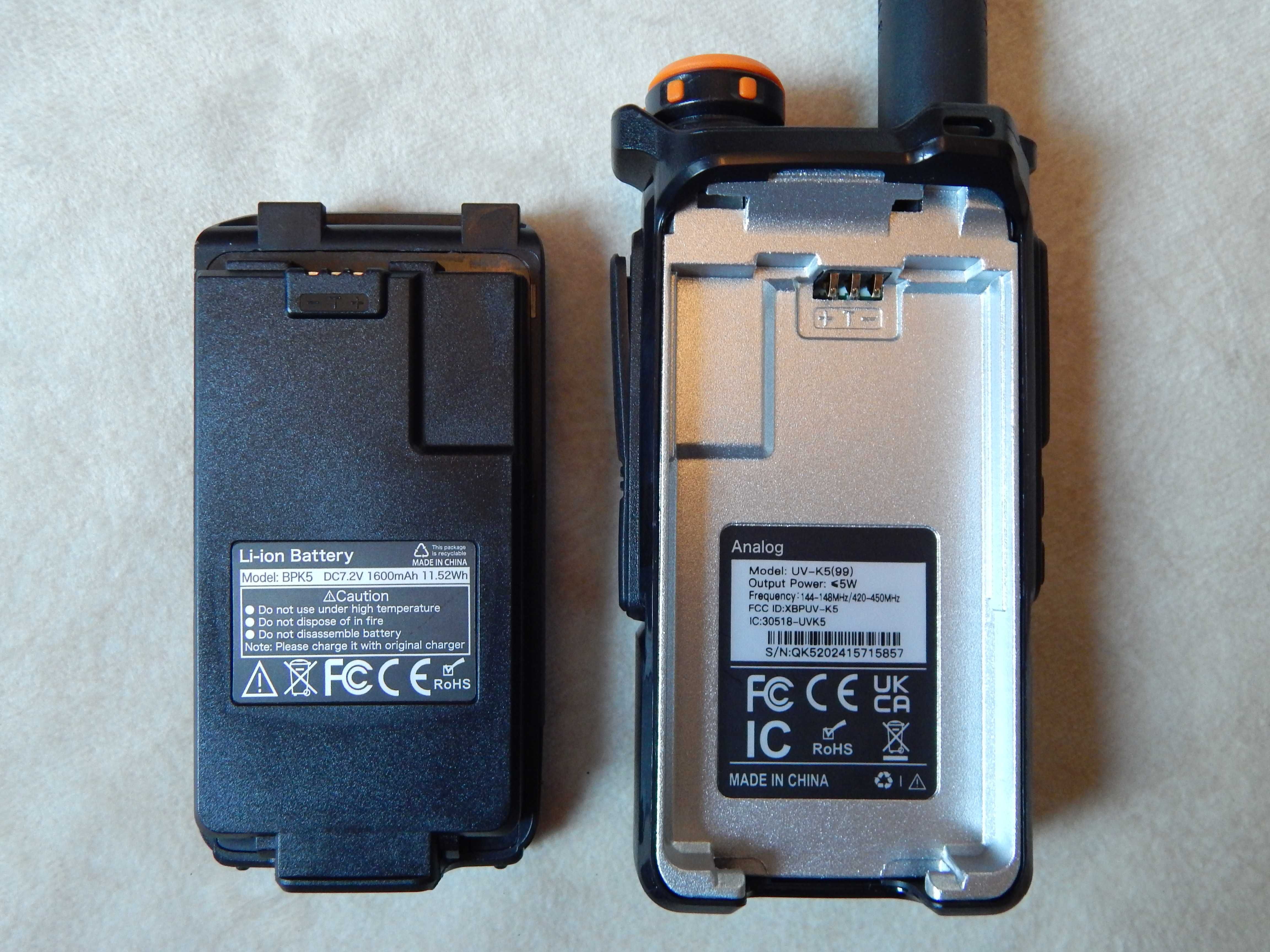 Quansheng UV-K6. Прошита  15-1300 МГц.