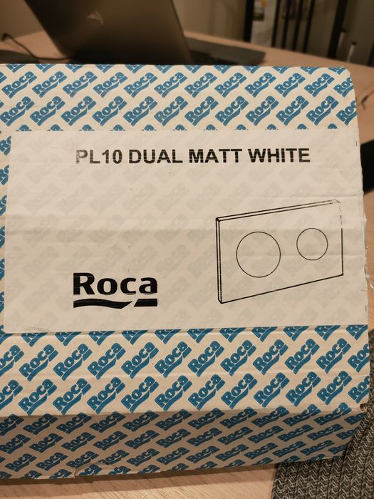 Nowy przycisk spłukujący Roca biały